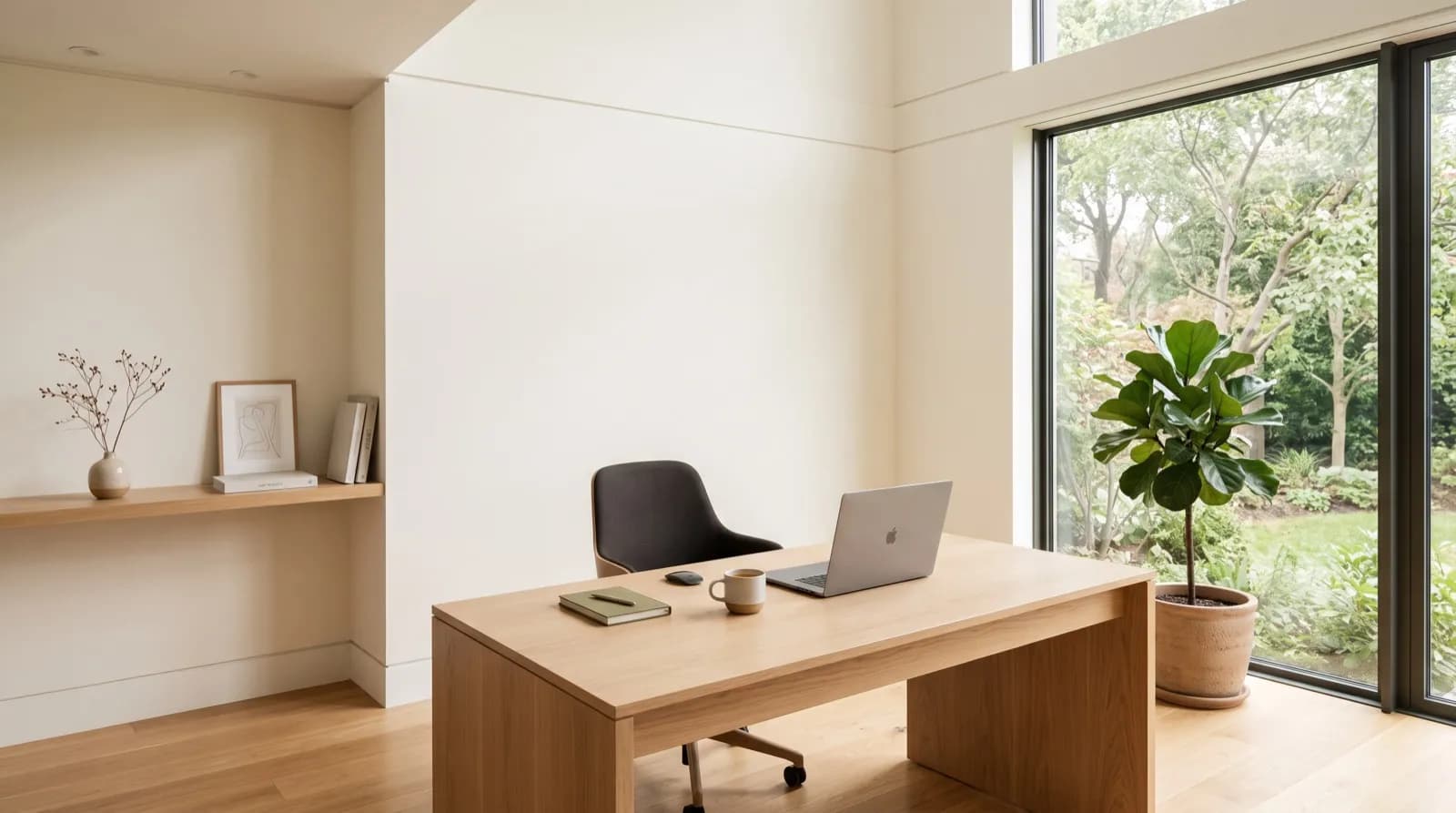 A quiet workspace for professional services work